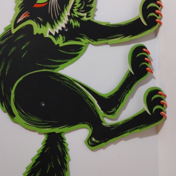 Vintage Halloween Cutout Cat 1970's - Picture 4 of 10